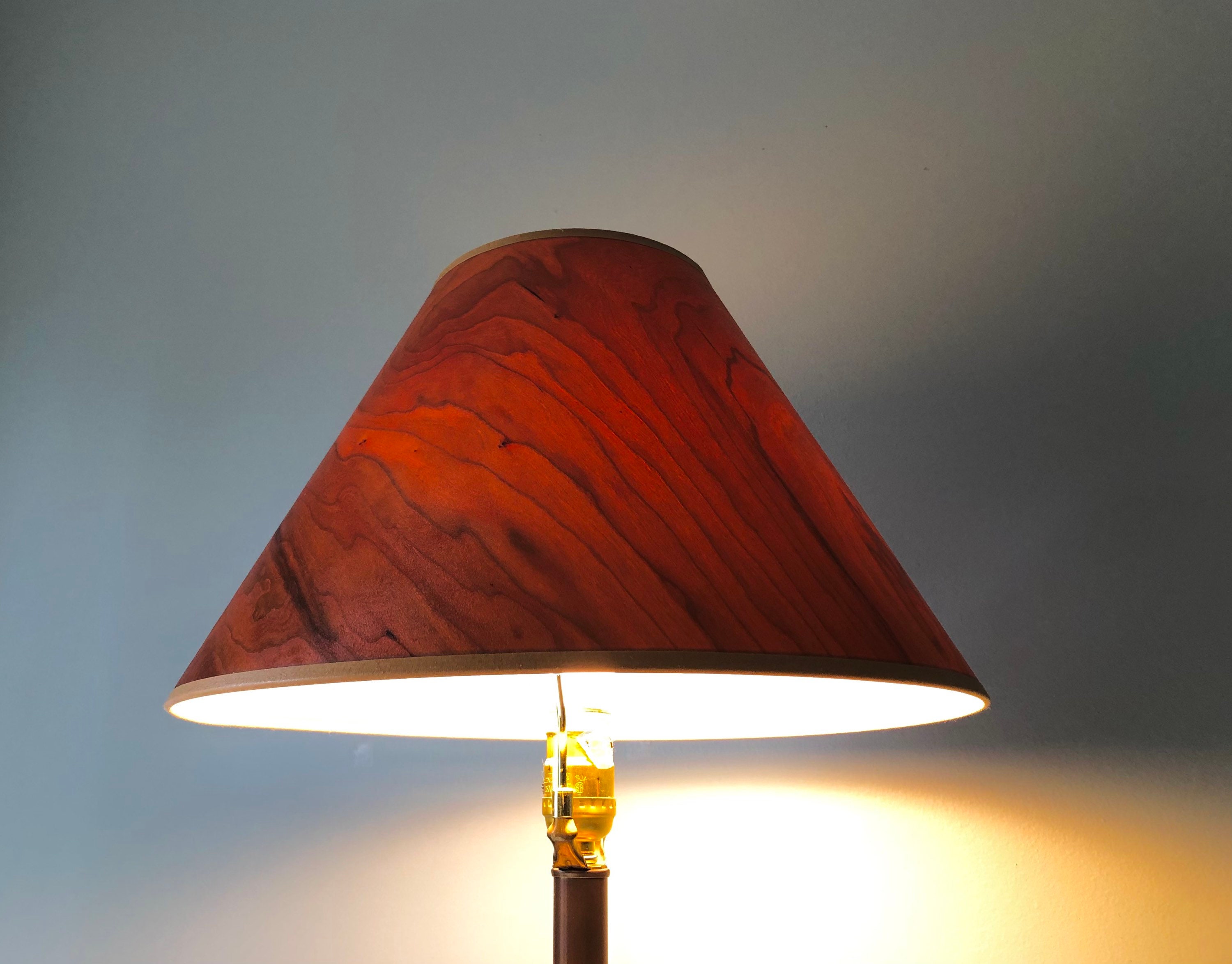 Vintage Wood Grain Lamp Shade Wood Lamp Shade 9 Lamp Etsy