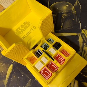 Star Wars Unlimited Token Tray Holder and Organizer for Gamegenic Tokens in a Single or Dual Deck Pod Insert (Unofficial Fan-Made)
