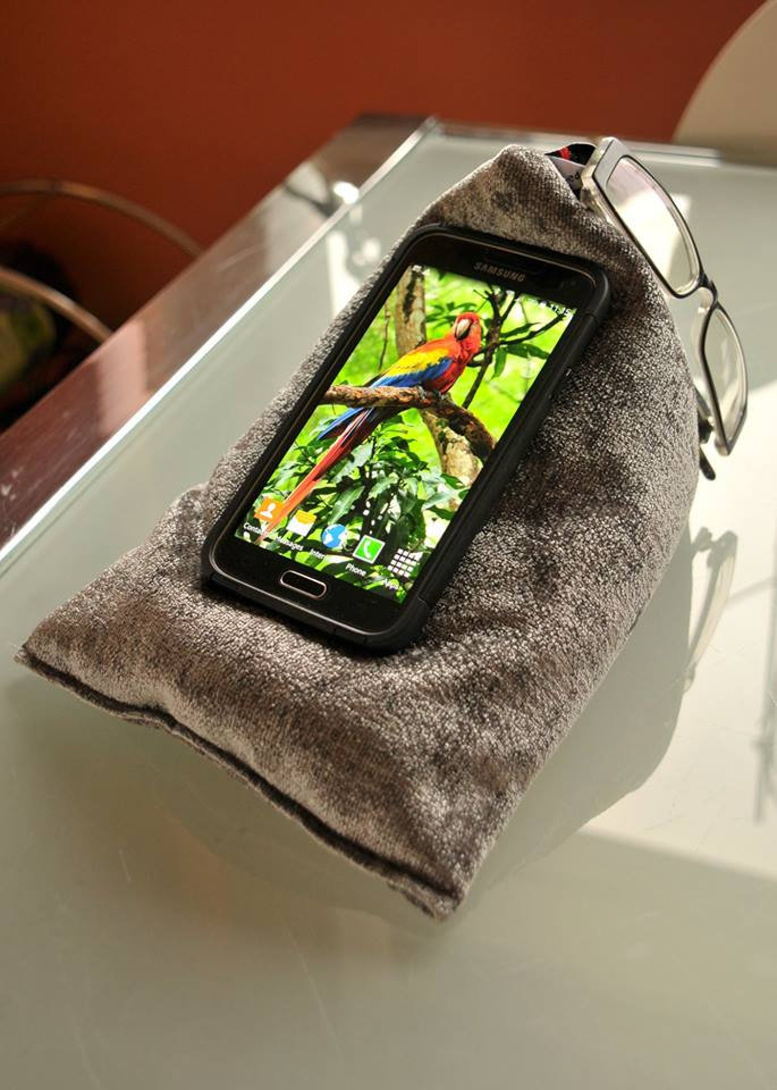 mini beanbag cell phone holder mini beanbag cell phone holder
