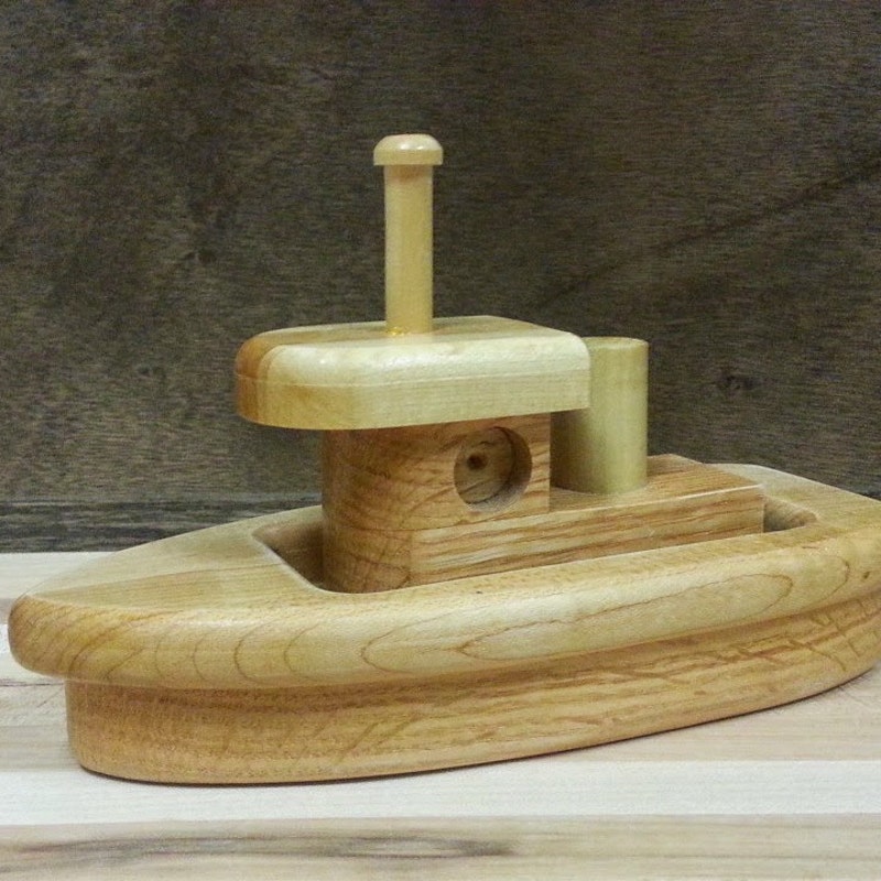 Wooden Toy Boat - Etsy
