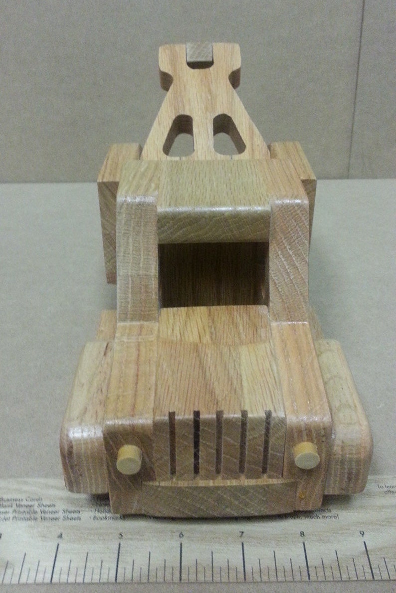 Wood Toy Plan Tow Truck image 3