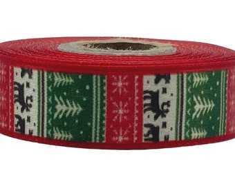 10m Satinband Weihnachten-Winter Deko 20mm Breit