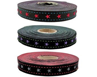 10 m Borte Gewebt Webband Stern 11 mm Breit (0,50Euro/m)