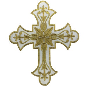 Aufbügler Applikation/Patch Mittelalterliches Kreuz Bild 5