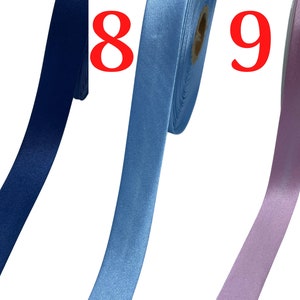 25m Satin Schrägband 20mm gefalzt Einfassband Farben wählbar Bild 5