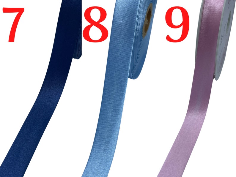 25m Satin Schrägband 20mm gefalzt Einfassband Farben wählbar Bild 5