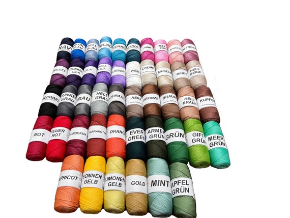 150 meter Makramee Garn Nylon Schnur Shamballa 1,5mm 37 Verschiedene Farben