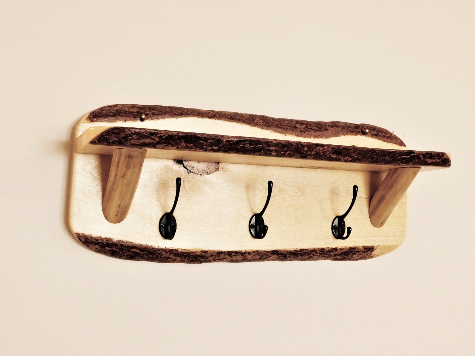 Log Coat Rack Log Towel Rack Wood Hat Rack Rustic Lodge - Etsy