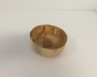 Small Wooden Bowl, Aspen Bowl, Rustic Decor, Hand Carved Wood Bowl, Decorative Bowl, Centerpiece, Nut Dish, Candy Dish, Rustic Wood Bowl