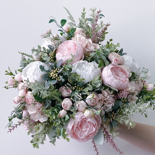 Wedding Bouquets blushed Pink Bridal Bouquet Etsy