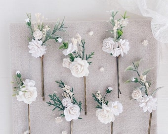 hair accessories white flower