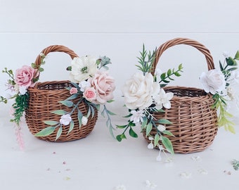 vintage flower girl baskets