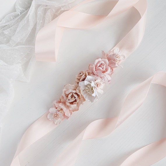 Egurs Elegant Rose Blume Gürtel Schärpe Kleid Zubehör Schärpe für Hochzeit Party Braut Brautjungfer Egurs Elegant Rose Blume Gürtel Schärpe Kleid Zubehör Schärpe für Hochzeit Party Braut Brautjungfer