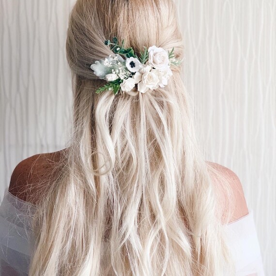 flower hair pieces for bridesmaids