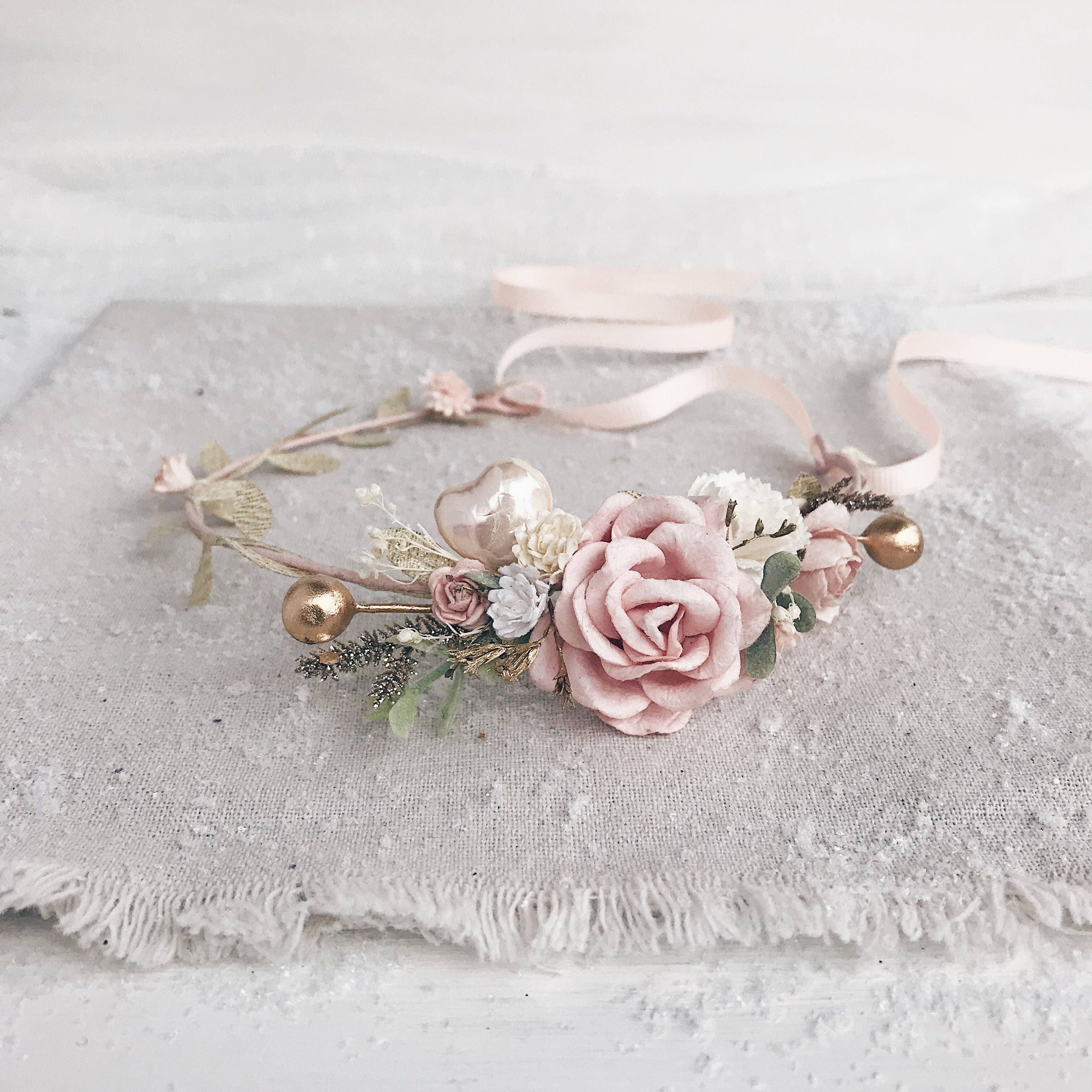 etsy flower crown wedding