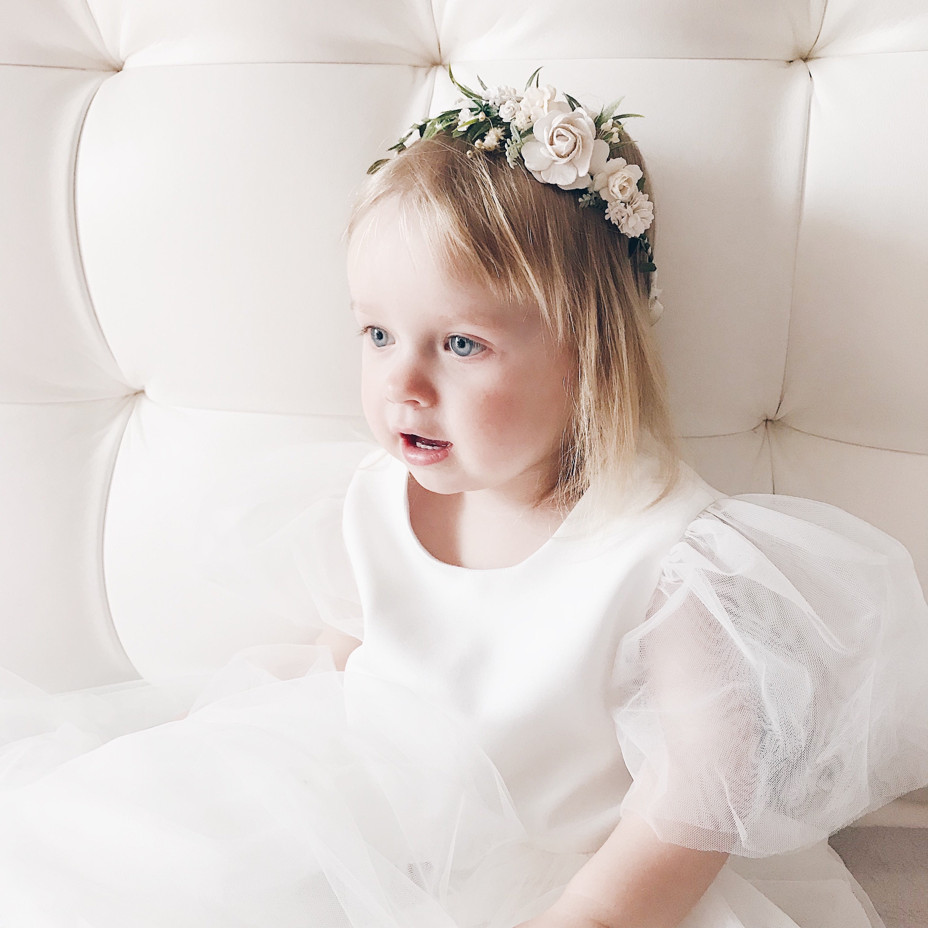 Flower crown flower girl crown flower crown wedding flower Etsy