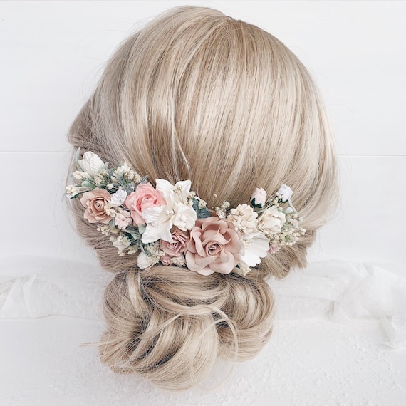 bridal flower hair clip
