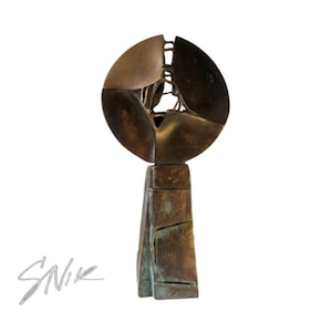 COMPOSURE, 31/15/5cm, Limited Edition оriginal bronze sculpture, Stoycho Nikiforov