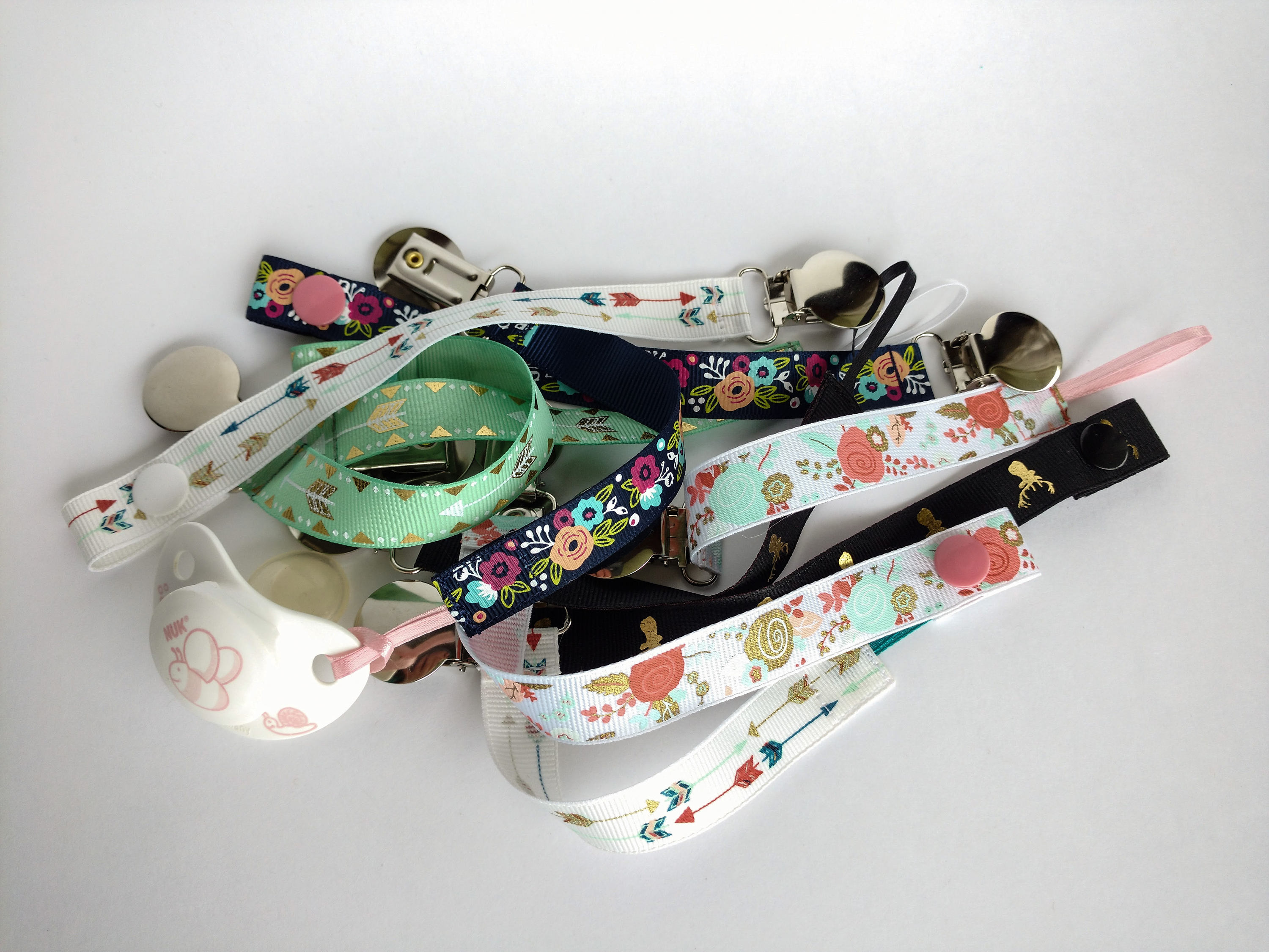 Soother Clips / Pacifier Clips Etsy Canada