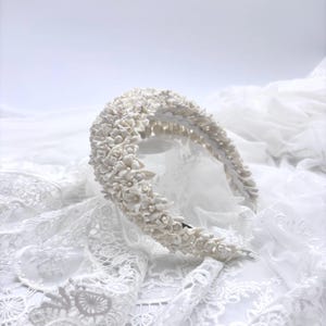 Cerchietto Sposa Con Perline - Accessorio Capelli Addio Al Nubilato | Fascia Nuziale Con Scritte Bride - Foto 10