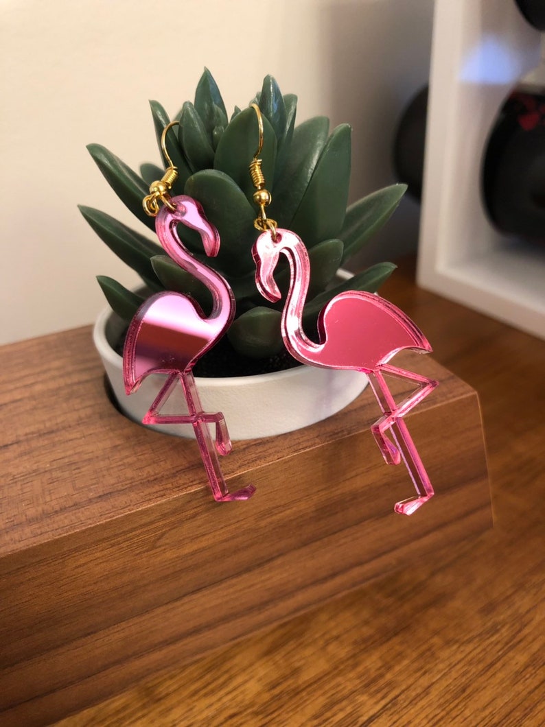 Flamingo Earrings image 1