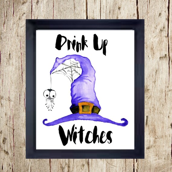 Halloween Art Printable Halloween Witch Printable Halloween - Etsy
