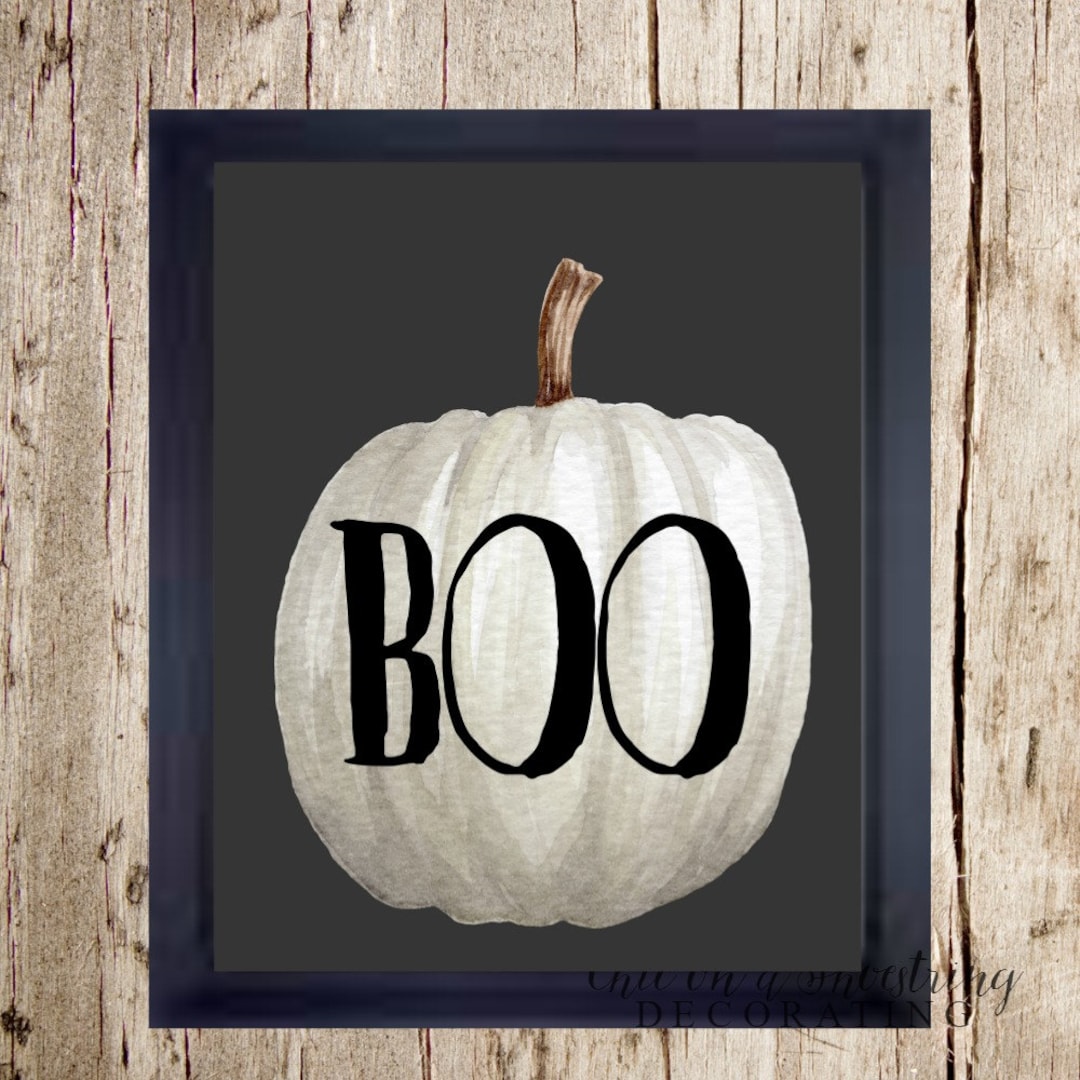 Halloween Art Printable, Halloween Pumpkin Printable, Halloween Decor ...