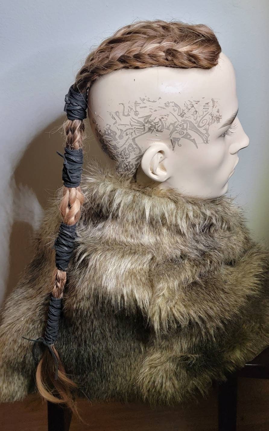 Ragnar Viking Warrior combat mohawk tresse cosplay Larp | Etsy France