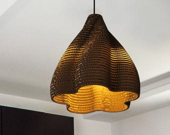 CARDBOARD LAMP SHADE-lampada a sospensione fiore, piccola, media, grande /Flos/2/