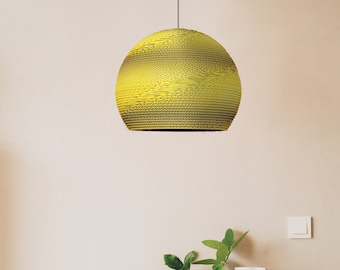 CEILING LAMPSHADE from corrugated cardboard for cozy home |Luna001|