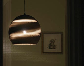 CEILING LAMPSHADE from corrugated cardboard for cozy home |Luna001|