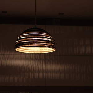 PENDANT LAMP red, organic, eco-friendly ly lampshade Luna/2R image 6