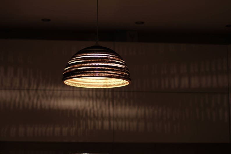 PENDANT LAMP red, organic, eco-friendly ly lampshade Luna/2R image 6