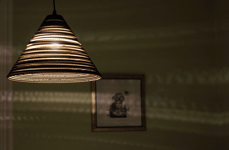 Lampshadehanging lamppendant lampceiling lightceiling lampcardboardwhite lampshadechandelier lighting image 3