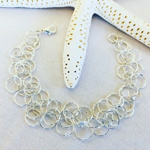 Chainmaille Bracelet, Shaggy Loop Bracelet, Elegant Bracelet, Statement Bracelet, Womens Gift Ideas