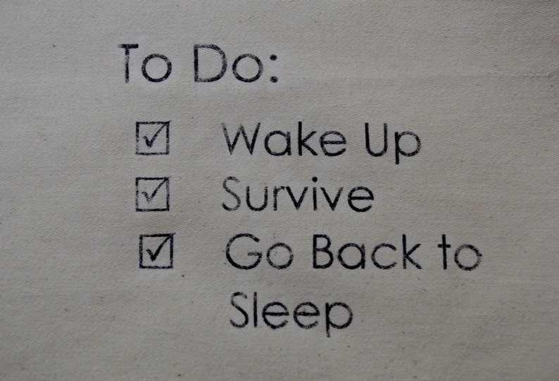 To Do List Bag Quote Tote