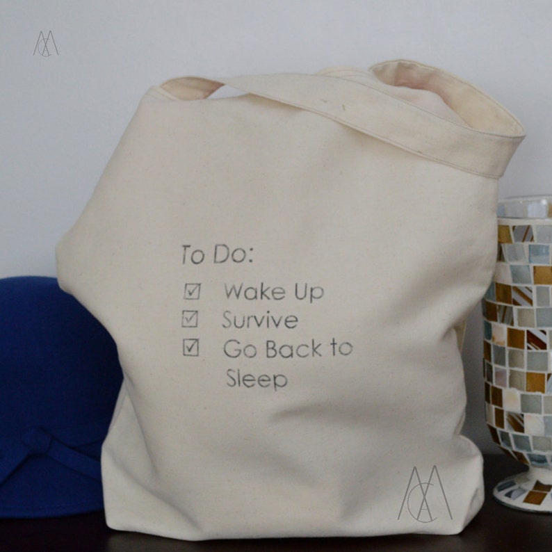 To Do List Bag Quote Tote
