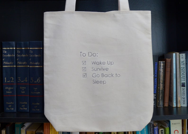 To Do List Bag Quote Tote