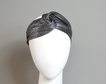 Turban für 20er Motto Party, Charleston Haarband, Great Gatsby Hut