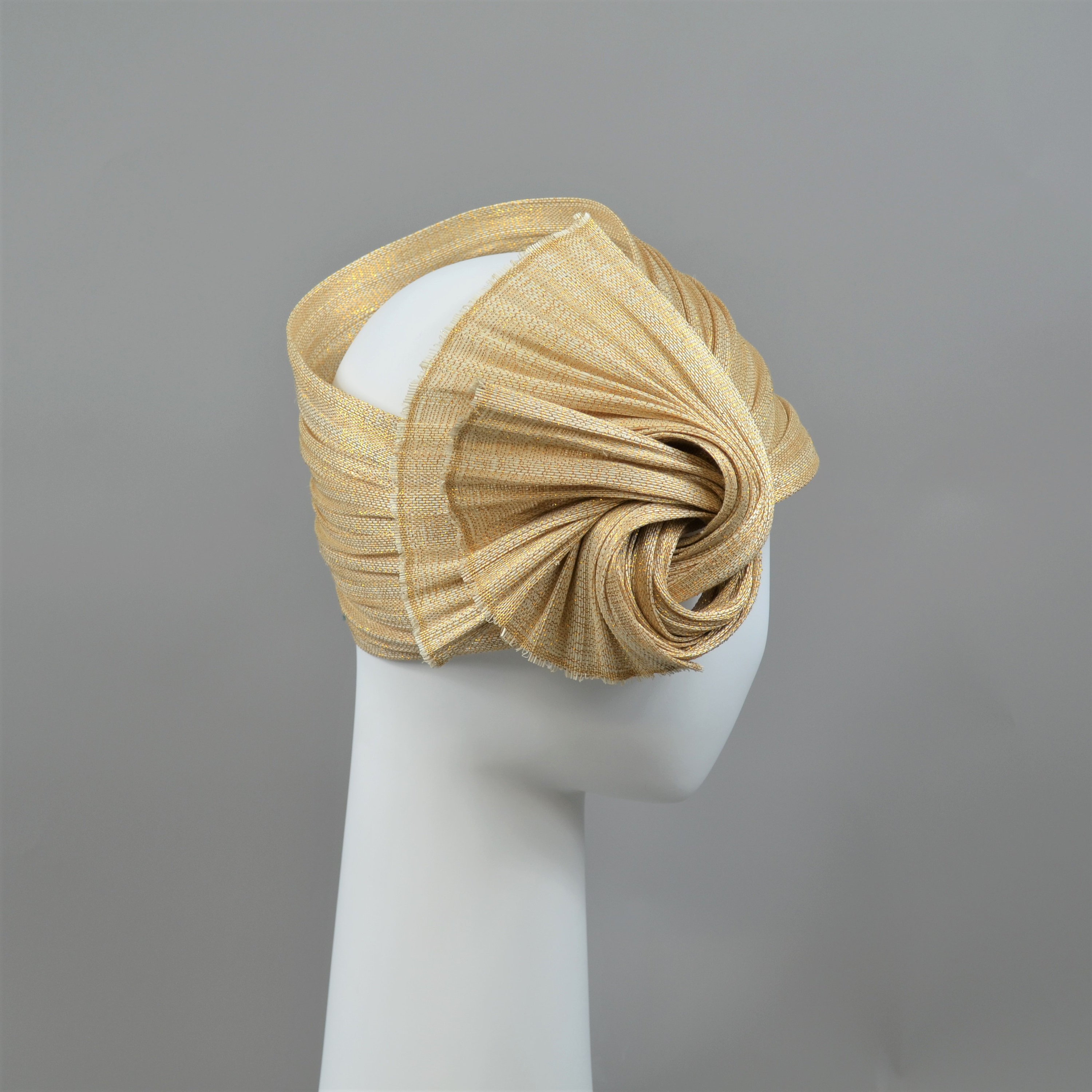 Turban Headband 20ies Style Charleston Gold Babylon - Etsy