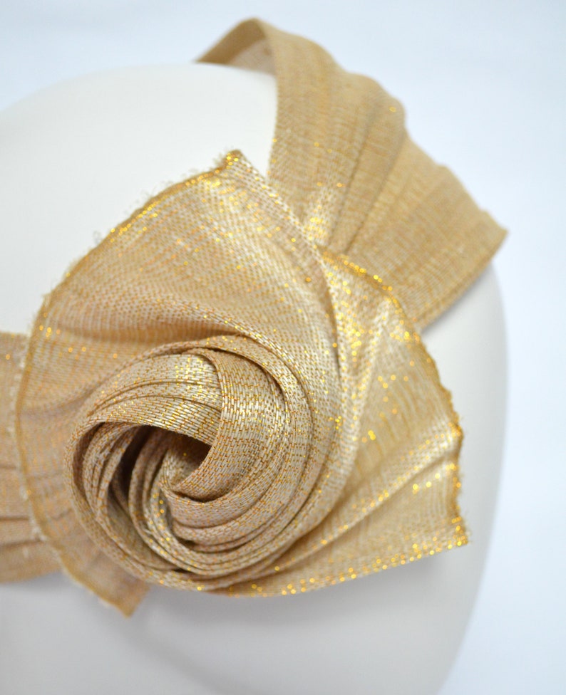 Gold charleston Headband 20ies style hippie style Turban
