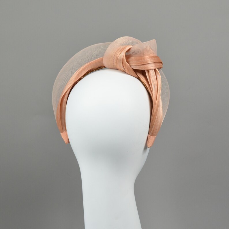 Knot turban headband pistachio green, one size image 9