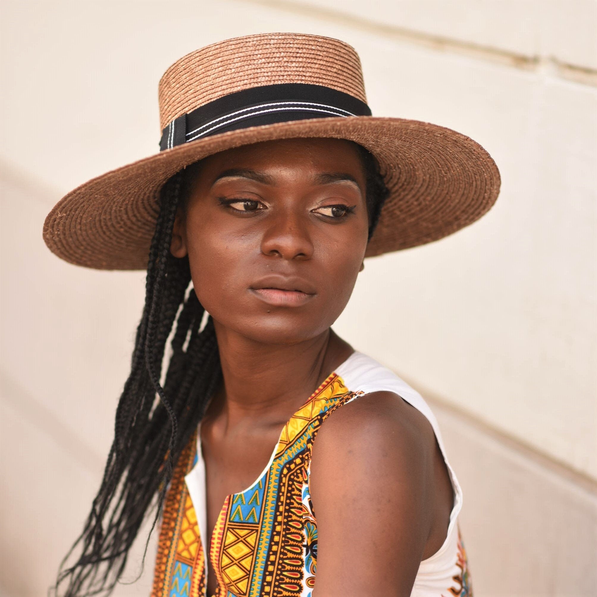 Sombrero Hat Boater Hat milan Wheat 
