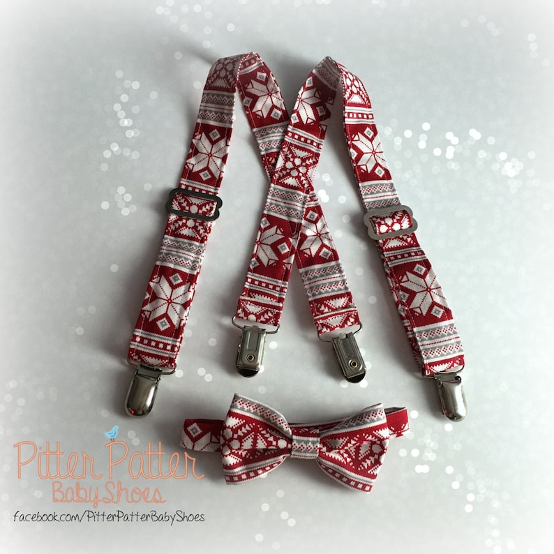 Ugly Christmas Sweater Suspenders