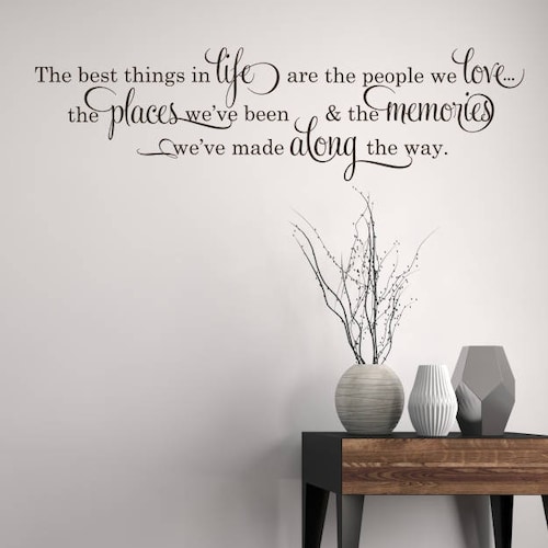 Best Things in Life Wall Decal Vinyl Wall Words on Etsy | Etsy