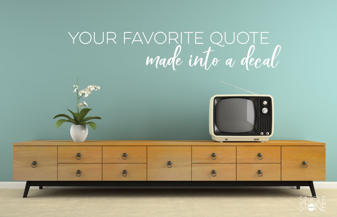 Custom Wall Decal Quote Create Your Own Wall Words Home Etsy