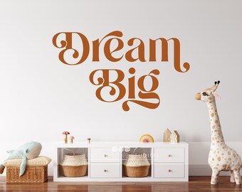 Dream Big - Wall Decal Quote - Vinyl Text Art