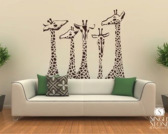 MairGwall Removable Giraffe Wall Decal - Large Nursery Wall Art Sticker, Dark Brown, 60"H X 108"W - View #6