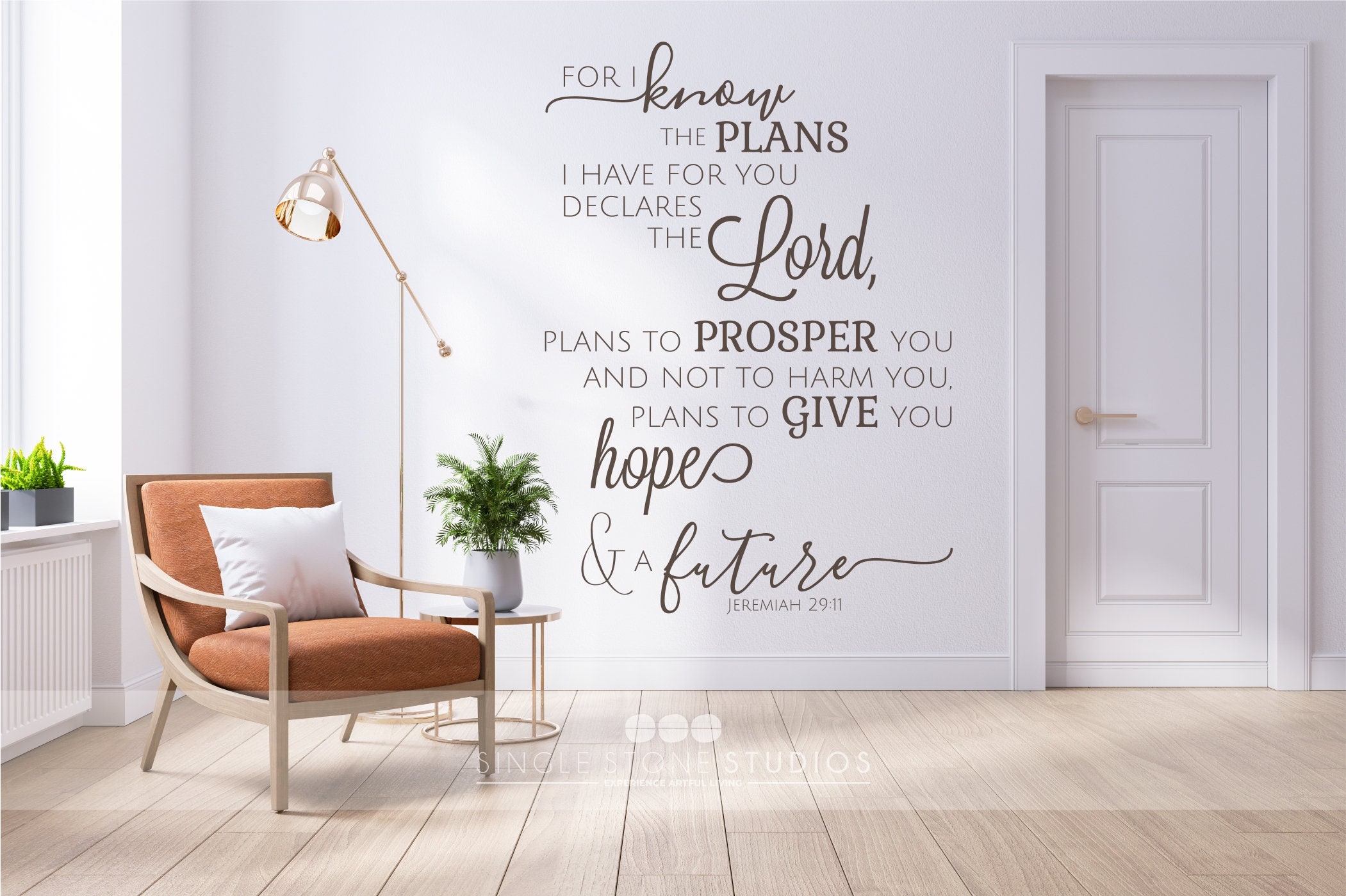 Jeremiah 2911 Bible Verse Wall Decal Vinyl Stickers Art Etsy Australia