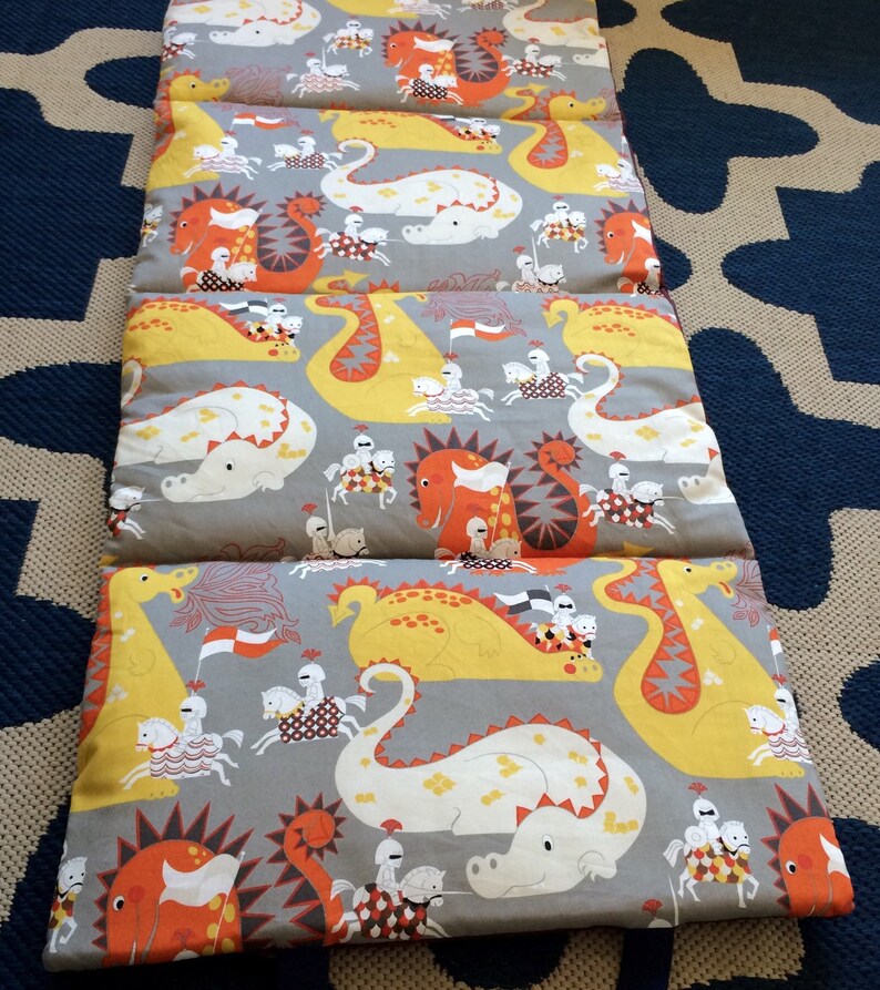 Preschool Kindergarten Nap Mat Knights & Dragons Daycare Etsy